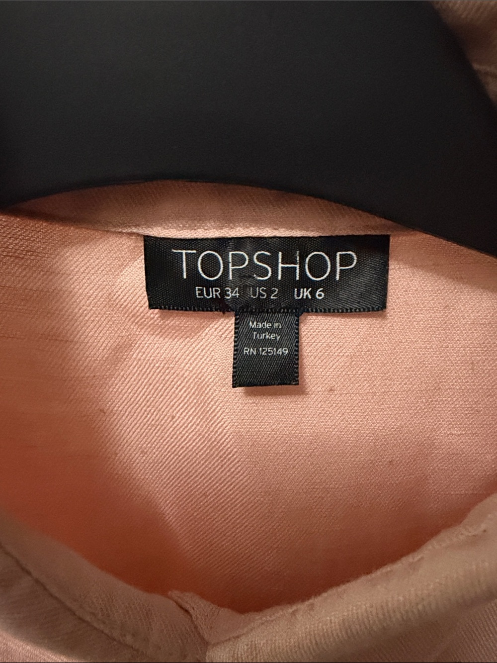 Topshop Pink Button-Down Shirt with Embroidered Black Panther - Picture 4 of 4
